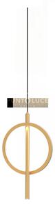 Liam-co os sospensione 1 luce led struttura in metallo ottone spazz