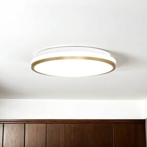 Plafoniera a LED in metallo Ø 28 cm in oro bianco rotonda 4000 K bianco neutro 730 lm