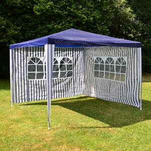 Gazebo VCM | dimensioni circa 3x3 m | idrorepellente 110g / m² telone PE | tenda per feste | tenda da giardino | blu