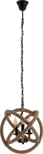 Näve - Lampada a sospensione, Canapa, d:43cm; altezza totale 150cm, piastra a soffitto 12cm; 7065811