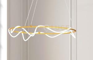 Noemi-sr o lampadario a sospensione ottone spazzolato 50w dimmerabi