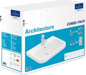 Villeroy & Boch Architectura lavabos Combi- Pack, 600x470mm, 4188S101, 4188S101