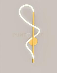 Noemi-a o applique da parete led ottone spazzolato 28w dimmerabile 