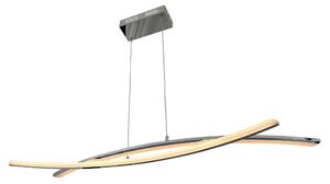 Näve - Lampada a sospensione LED, Curve, l:100cm, l:22,7cm; h:140cm; 7063442