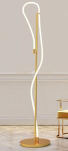 Noemi-p o lampada da terra led ottone spazzolato 36w dimmerabile di