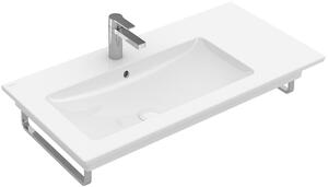 Villeroy&Boch mobile lavabo Venticello 1000x500mm 3L Braccio centrale HL w OB Angular Stone Bianco C+, 4134L1RW