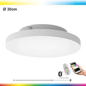 Plafoniera senza cornice TURCONA-C bianca H:6 Ø:30cm dimmerabile 2700-6500K con funzione Connect incl. telecomando