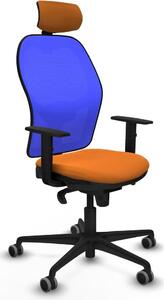 Sedia da ufficio con poggiatesta Piqueras y Crespo 1D036G2 Arancione