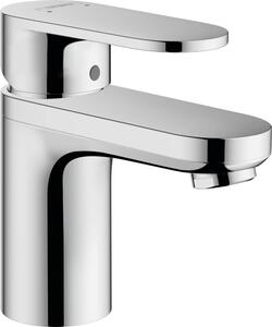 Hansgrohe Vernis Blend Mitigeur monocommandé pour lavabo 70 avec alimentation en eau isolée et vidage à tirette chrome, saillie 89 mm, 71570000, 71570000