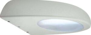 Lampada da esterno in acciaio inox, argento, plastica trasparente, per montaggio a parete, IP44, LxH:195x80, escl. 1xE27 60W 230V