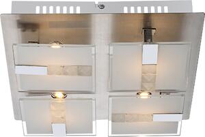 Plafoniera Globo Dl cromo, 4Xled 41711-4