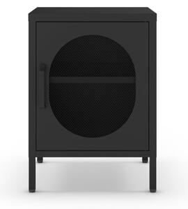 Comodino in metallo nero Diora - Marckeric