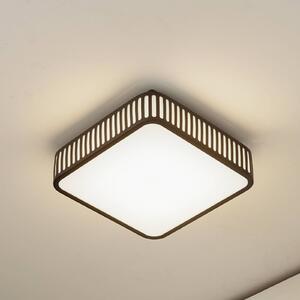 Lindby Plafoniera LED da esterni Lurinda, 26 cm nero, IP44 Lurinda, Nero, Alluminio, Moderno, Plafoniere LED