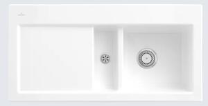 Lavello da cucina Villeroy&Boch, lavello da cucina Subway 60 White Alpine 1000x510mm, larghezza base 60cm