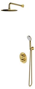 Omnires Y SYSYT05BSB Set doccia da incasso termostatico, ottone spazzolato