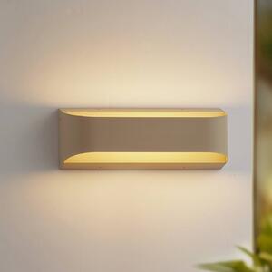 Applique da esterni a LED Lenore Lindby, Crema / Ambra, Alluminio, Moderno, Applique LED da esterni