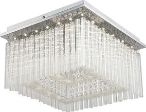 Plafoniera LED soggiorno sala da pranzo cucina lampada da soffitto in vetro 68567-21