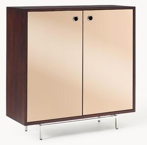 Credenza alta con ante in vetro a specchio Scarlett