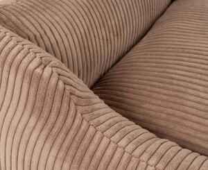 Cuccia per cani Knuffelwuff in velluto a coste con carattere intrecciato a mano Olivia M-L 85 x 63 cm Marrone