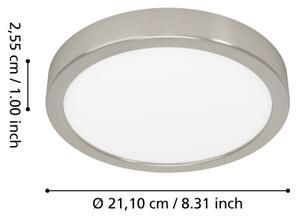 Eglo 901381 -LED RGBW dimmerabile lampada da soffitto per bagno FUEVA-Z LED/11,2W/230V 21,1cm IP44 finitura cromata