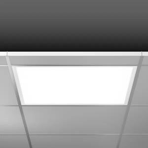 RZB Sidelite ECO, 29 W, 3200 lm, 830, bianco, faretti da incasso a soffitto DALI, L 595 P 595, 112°/122°, plastica (PMMA) opalina 312272.002.76