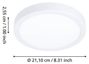 Eglo 901376 - Plafoniera dimmerabile per bagno LED RGBW FUEVA-Z LED/11,2W/230V 21,1cm IP44 bianca