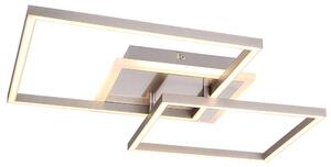 Lampada da soffitto a LED, alluminio, bianco opaco, lunghezza 47 cm