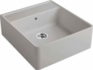 V&B Lavello a una vasca con scarico, manuale, fossile CeramicPlus