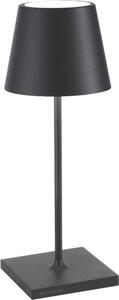 Zafferano Lampada da terra Akkuleuchte Poldina Pro Mini, 30 cm, grigio scuro
