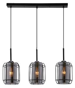 Candellux Lampadario a sospensione nero Jonera per lampadina 3x E27 33-08435