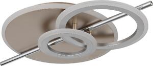 Plafoniera LED, color champagne, cromata, L 55 cm