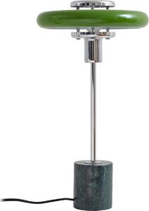 Lampada da tavolo Lindby Branford, retrò, verde, metallo/marmo
