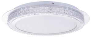 Lampada da soffitto a LED, con cristalli, telecomando, dimmerabile, diametro 45 cm