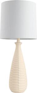 HOME DELUXE Grande lampada da tavolo con paralume in tessuto MELVA - Crema | Lampada da tavolo Lampada da scrivania Lampada da comodino