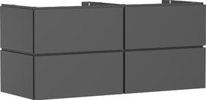 Hansgrohe Xilesa E meuble sous-lavabo, 4 tiroirs, pour console découpe au centre, 1375x550x620mm, 54305760, 54305760