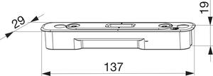 MACO HS elemento di bloccaggio per ingranaggio a gancio per legno, regolabile, argento (228403)