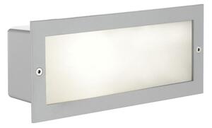 EGLO 88008 - Lampada da incasso per esterni ZIMBA 1xE27/60W argento/bianco IP44