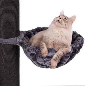 HAPPYPET Cuccola universale XXL per tiragraffi Ø 45 cm - Cuccola per gatti di grossa taglia, Maine Coon, resistente fino a 20 kg di peso, cuccola per gatti, antracite