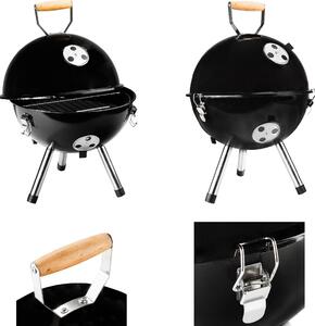 HI Mini grill a carbone nero