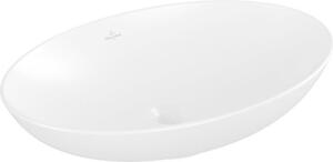 Villeroy & Boch Loop&Friends - Lavabo da appoggio, 620x420 mm, senza sfioratore, CeramicPlus, Stone White 4A4801RW
