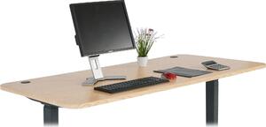 Piano di lavoro HWC-D40 per scrivanie, piano di lavoro, 160x80cm MVG ~ marrone chiaro