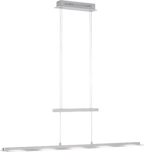 Selltec LED lampada a sospensione NELE 130 cm regolabile in altezza, CCT, dimmerabile, interruttore a sensore argento Soggiorno, sala da pranzo, cucina 15880055, 15880013