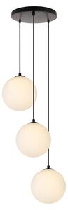 HOME DELUXE Lampada a sospensione in vetro SUNA White - 3 luci | Lampada a sospensione Lampada a soffitto Lampada a sospensione