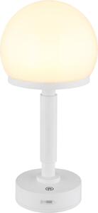 Lampada da tavolo cordless con batteria ricaricabile Touch Dimmer Lampada da tavolo dimmerabile Bianco 21034W