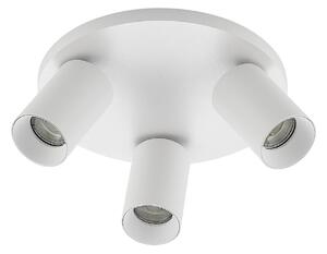 Faretto ad arco Brinja, bianco, rotondo, Ø 6 cm, 3 luci, GU10
