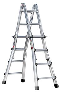 Scala pieghevole in alluminio con 4x4 pioli 3160104