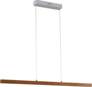 Lucande LED a sospensione Nihalo, legno, 122 cm, dimmerabile, CCT
