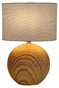 Lampada da tavolo soggiorno lampada da tavolo camera da letto tessuto aspetto legno beige 3194527