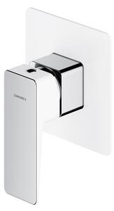 Omnires PARMA PM7445CRB Miscelatore doccia incasso, cromato-bianco