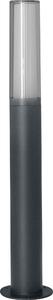 LEDVANCE Apparecchio a stelo e per sentieri a LED, apparecchio di design a forma di torcia per esterni, bianco caldo (3000K), in alluminio grigio scuro, altezza 60 cm, FARO PER LANTERNA IN STILE ENDURA